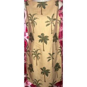 🌴 Beaded Palm Tree Boat Neck Sundress